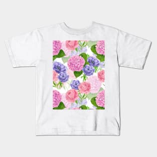 Spring garden watercolor 3 Kids T-Shirt